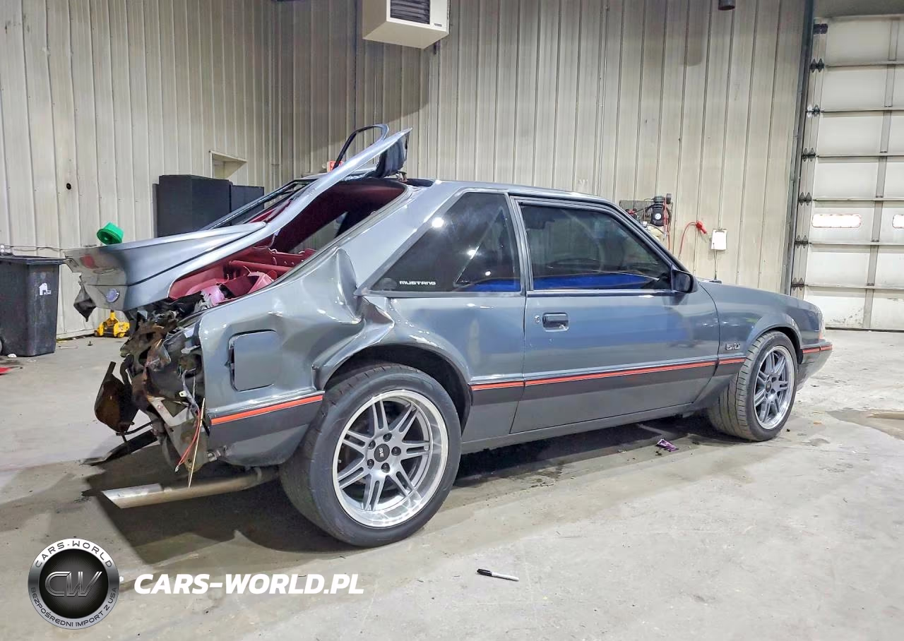 1987 Ford Mustang Lx VIN:1FABP41E9HF180499 - 3