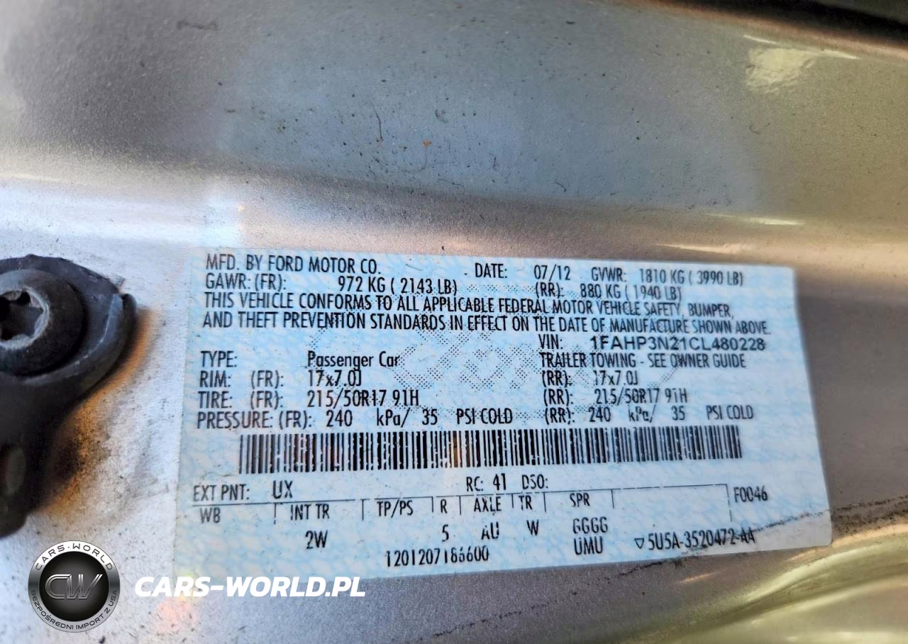 2012 Ford Focus Titanium VIN:1FAHP3N21CL480228 - 13