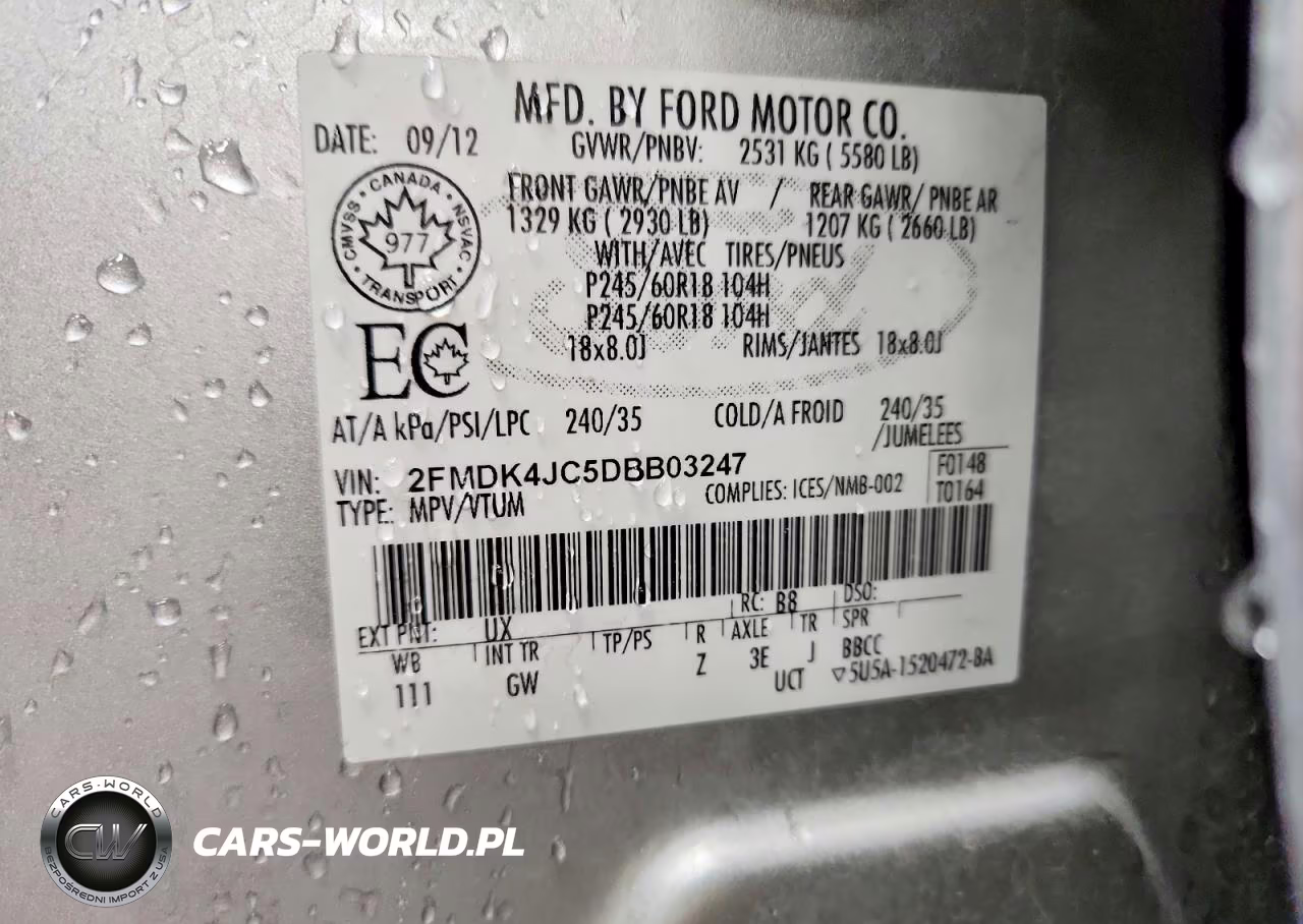 2013 Ford Edge Sel VIN:2FMDK4JC5DBB03247 - 13