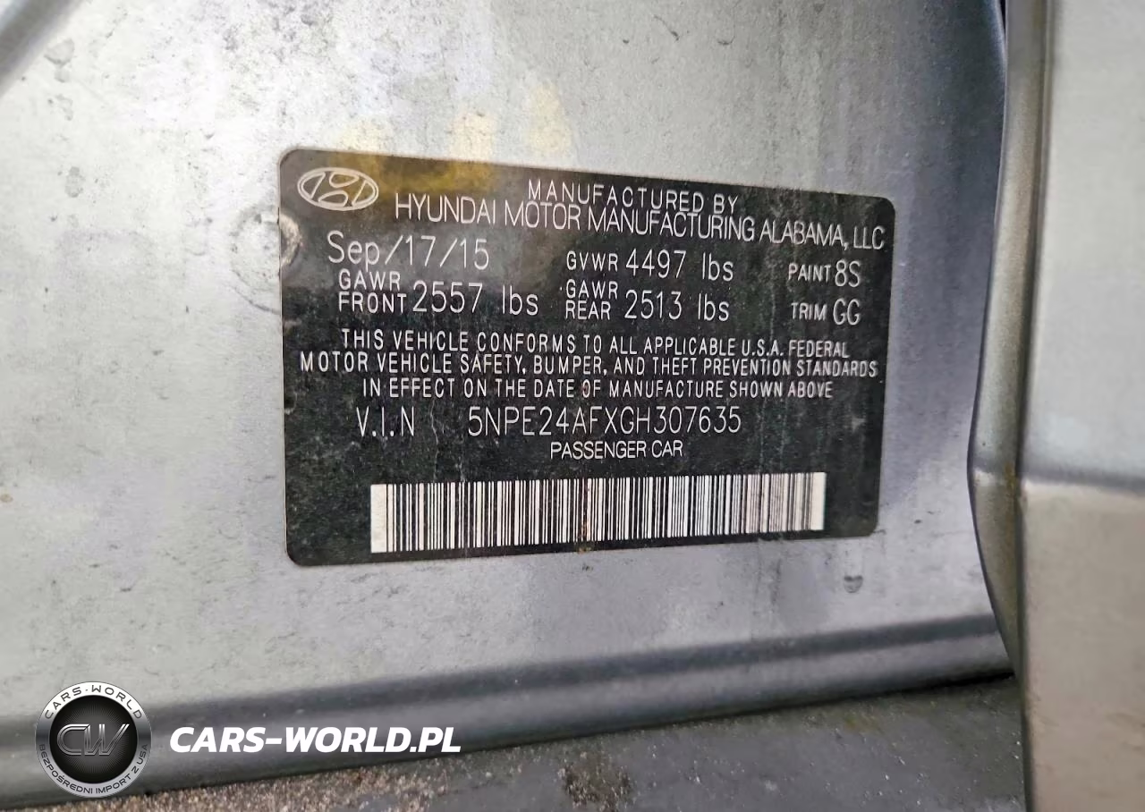 2016 Hyundai Sonata Se VIN:5NPE24AFXGH307635 - 12