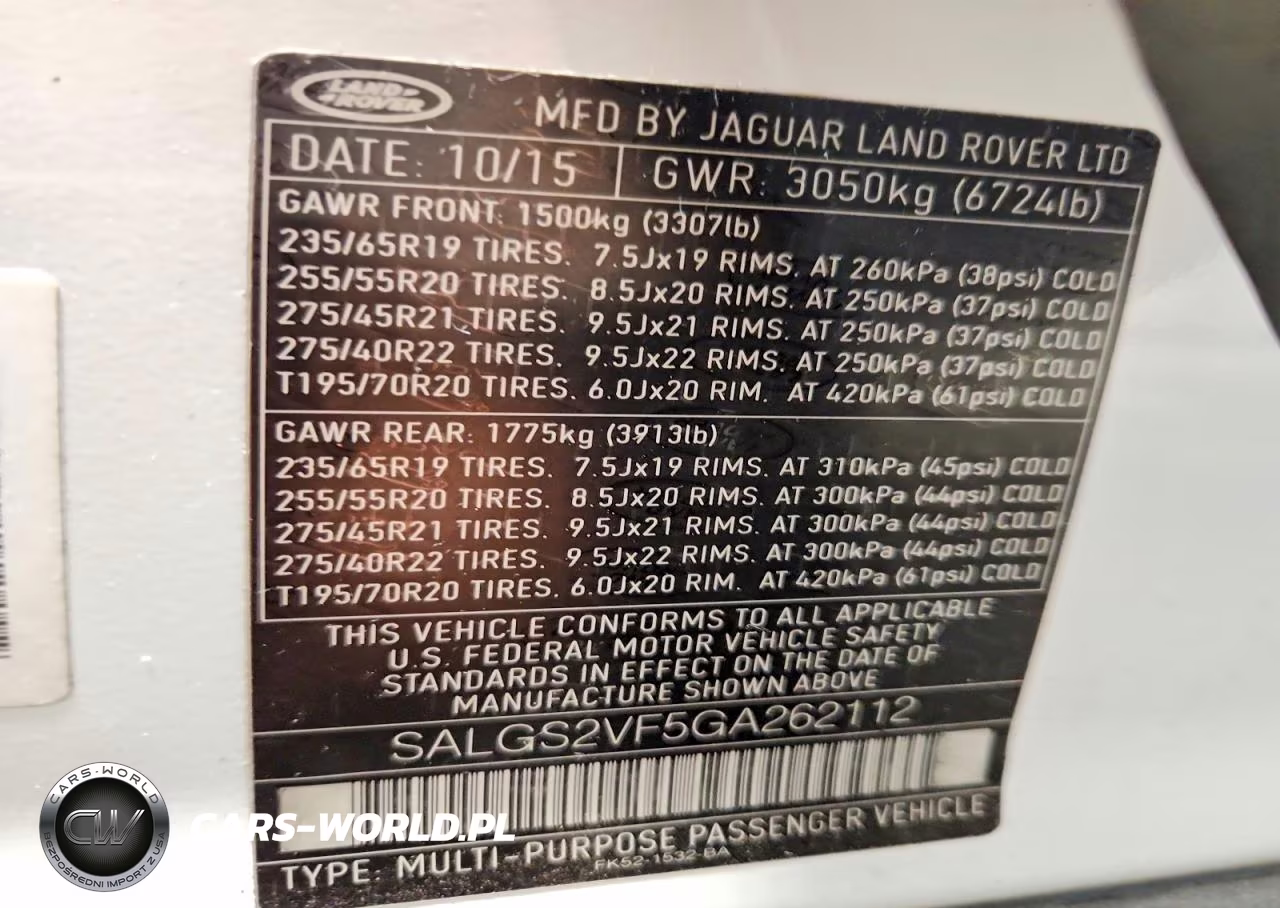 2016 Land Rover Range Rover Hse VIN:SALGS2VF5GA262112 - 13
