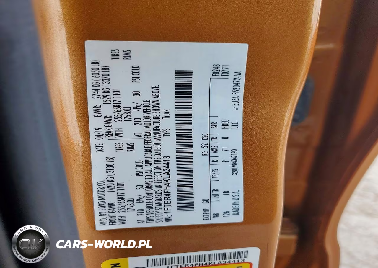 2019 Ford Ranger Xl VIN:1FTER4FH4KLA34413 - 12