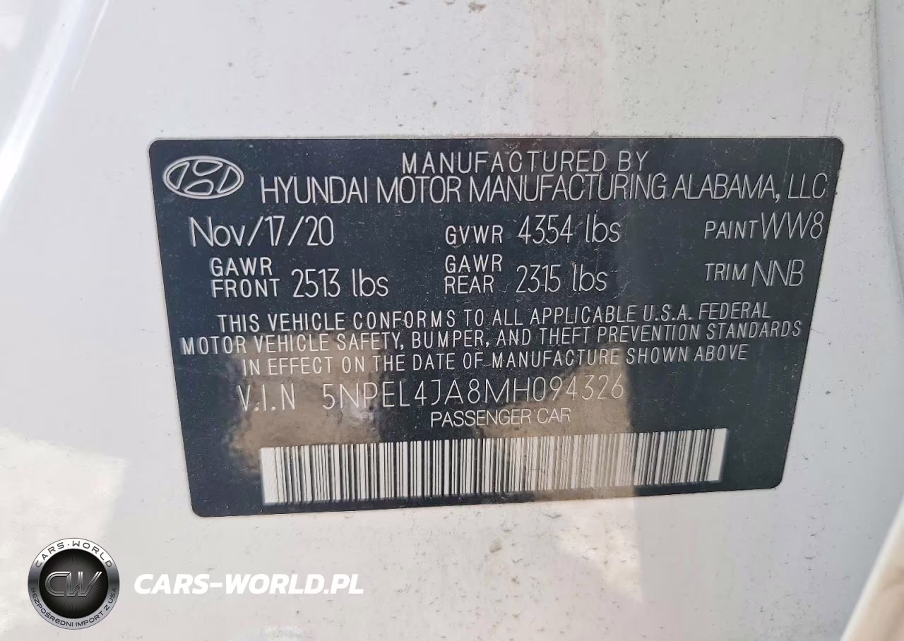2021 Hyundai Sonata Sel VIN:5NPEL4JA8MH094326 - 12
