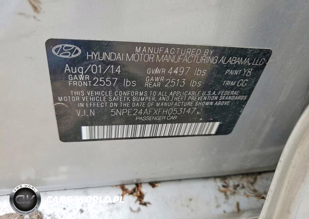 2015 Hyundai Sonata Se VIN:5NPE24AFXFH053147 - 12
