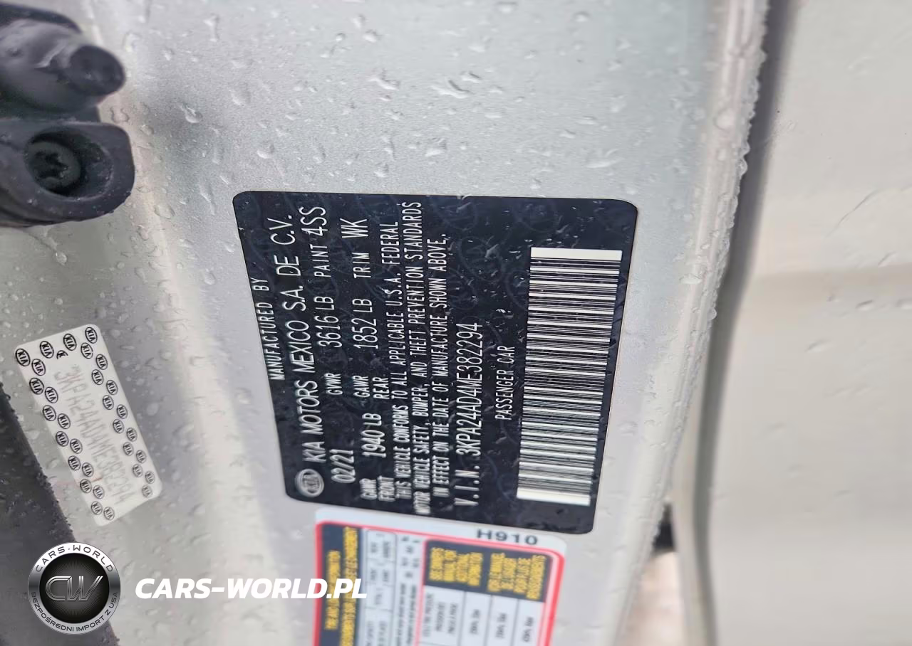 2021 Kia Rio Lx VIN:3KPA24AD4ME382294 - 12
