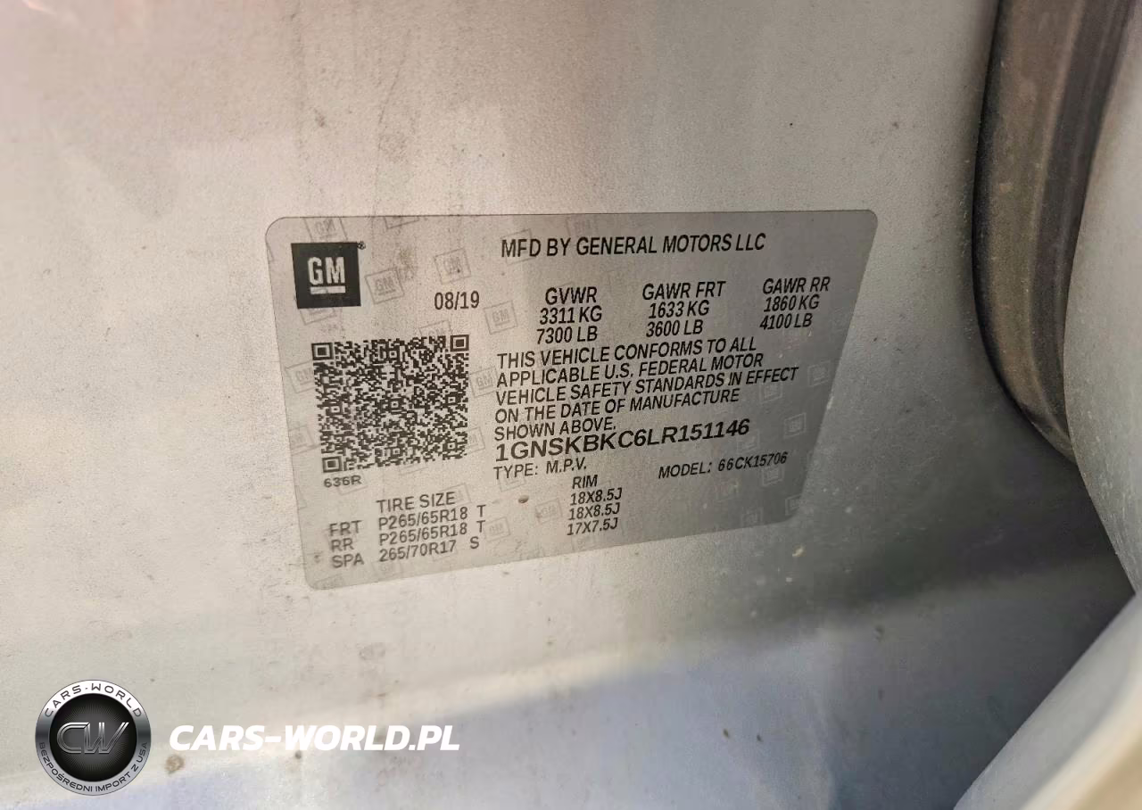 2020 Chevrolet Tahoe K1500 Lt VIN:1GNSKBKC6LR151146 - 13