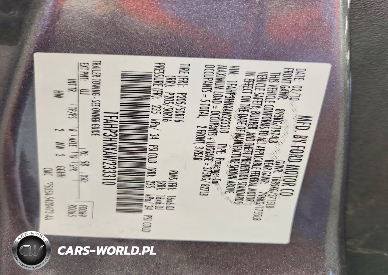 2010 Ford Focus Sel VIN:1FAHP3HNXAW233310 - 12