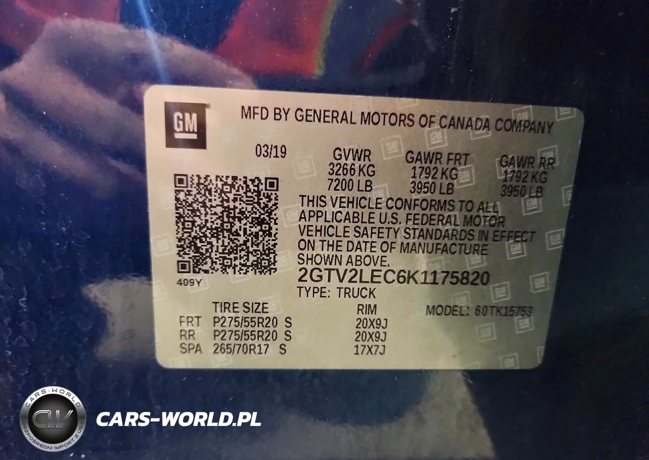 2019 GMC Siera VIN:2GTV2LEC6K1175820 - 12