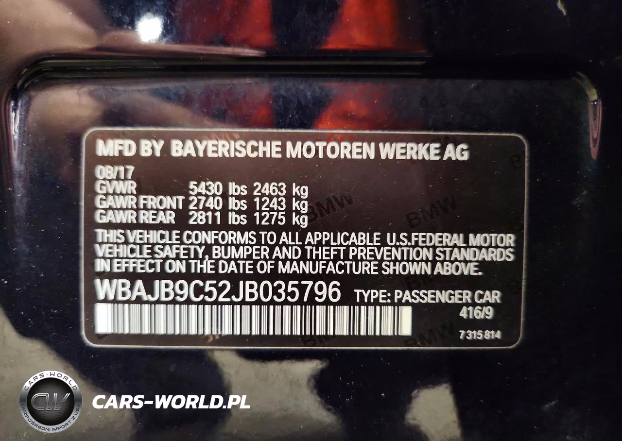2018 BMW M550Xi VIN:WBAJB9C52JB035796 - 12