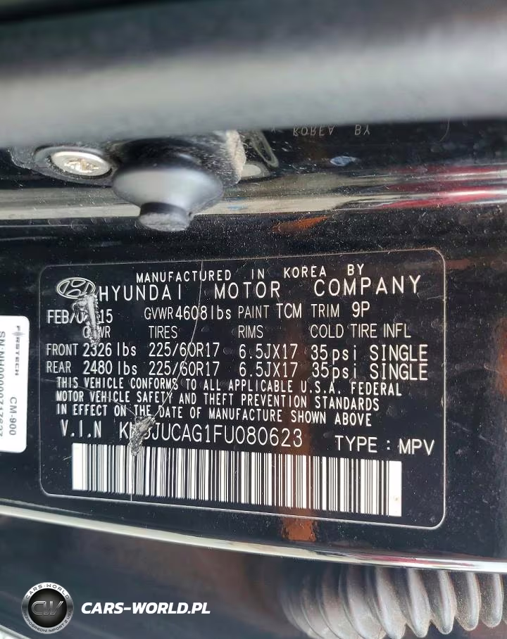 2015 Hyundai Tucson Se VIN:KM8JUCAG1FU080623 - 13