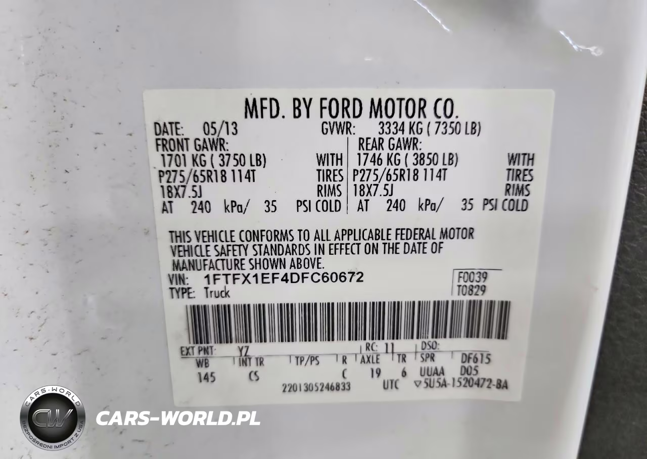 2013 Ford F150 Super Cab VIN:1FTFX1EF4DFC60672 - 12
