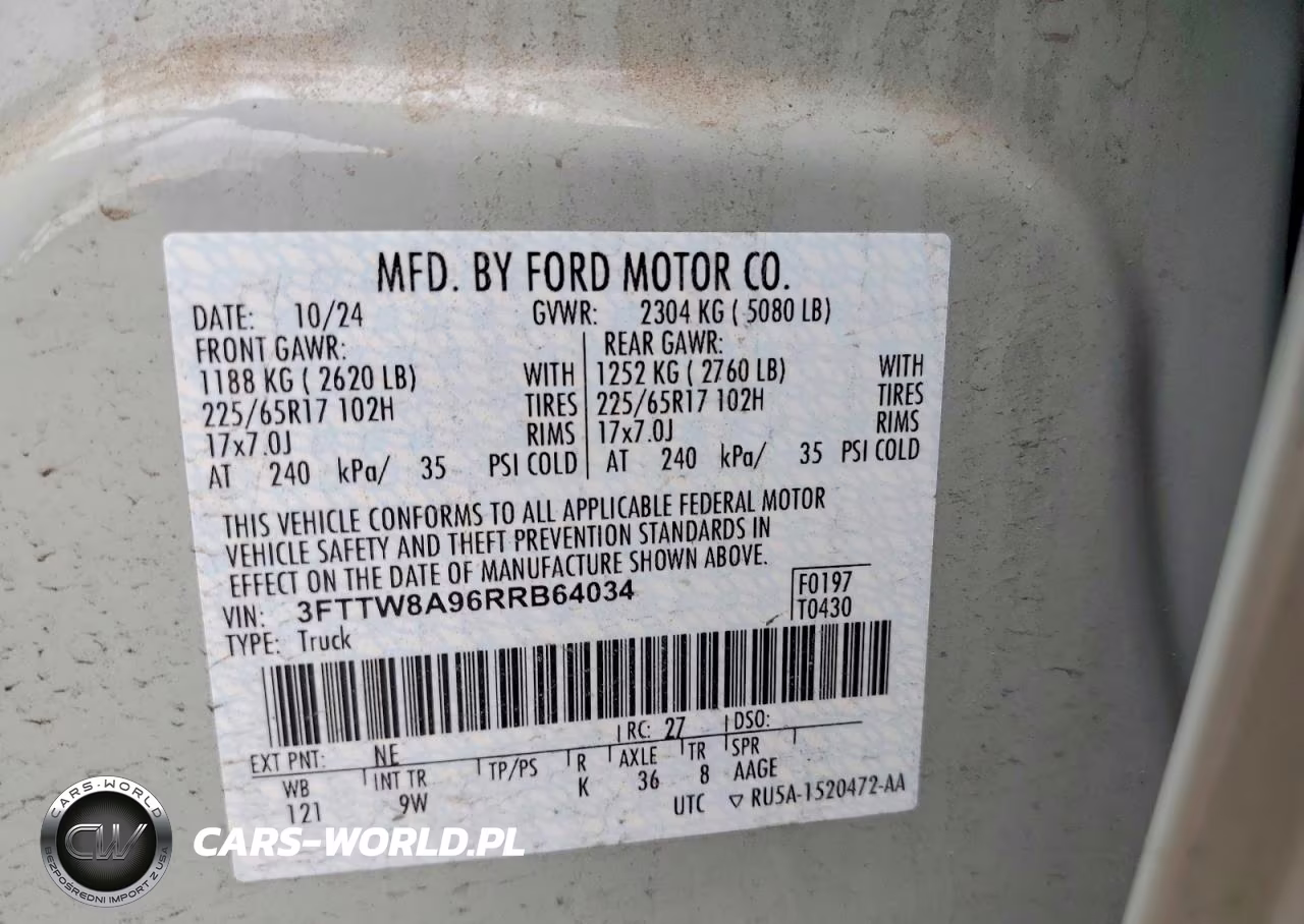 2024 Ford Maverick Xlt VIN:3FTTW8A96RRB64034 - 12