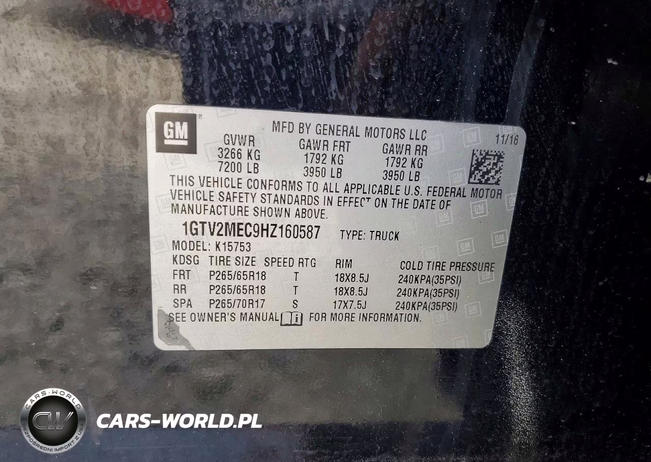 2017 GMC Sierra K1500 Sle VIN:1GTV2MEC9HZ160587 - 12