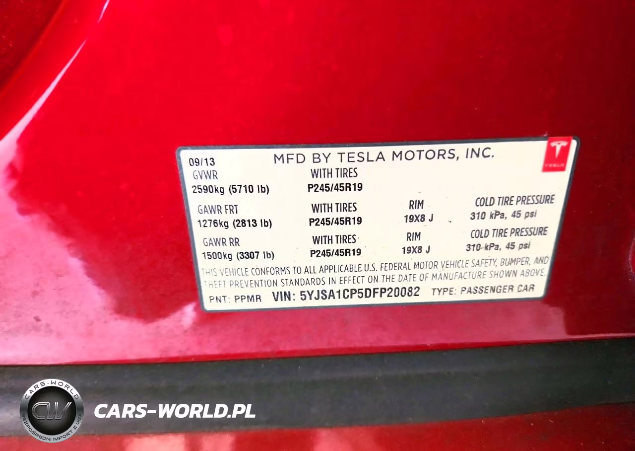 2013 Tesla Model S VIN:5YJSA1CP5DFP20082 - 13