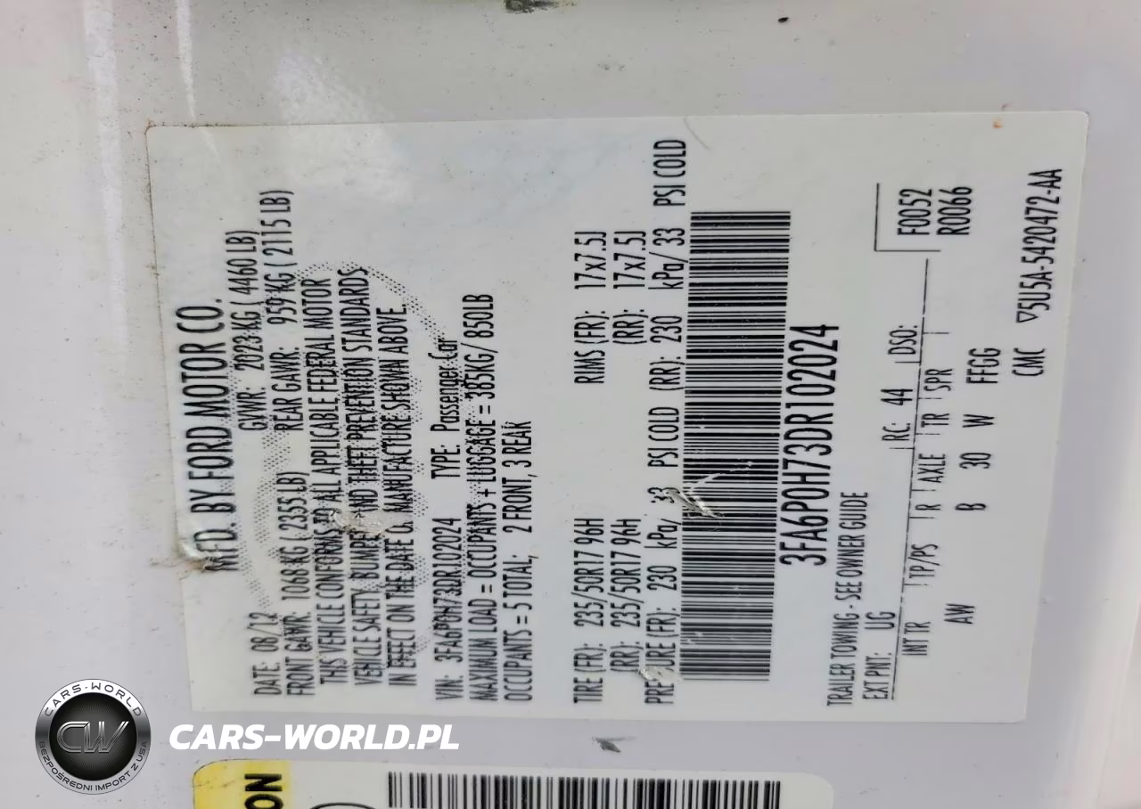 2013 Ford Fusion Se VIN:3FA6P0H73DR102024 - 12