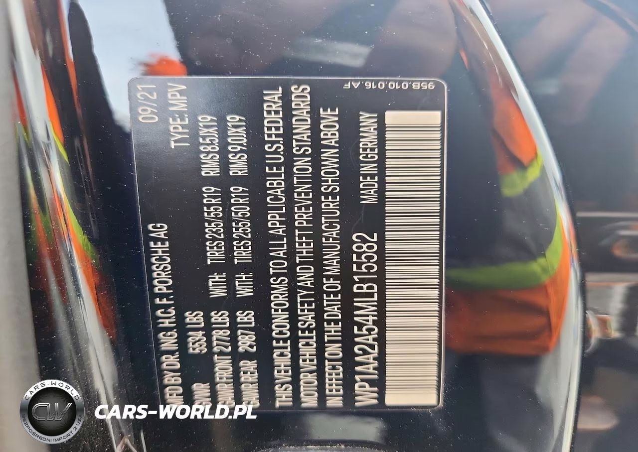 2021 Porsche Macan VIN:WP1AA2A54MLB15582 - 14