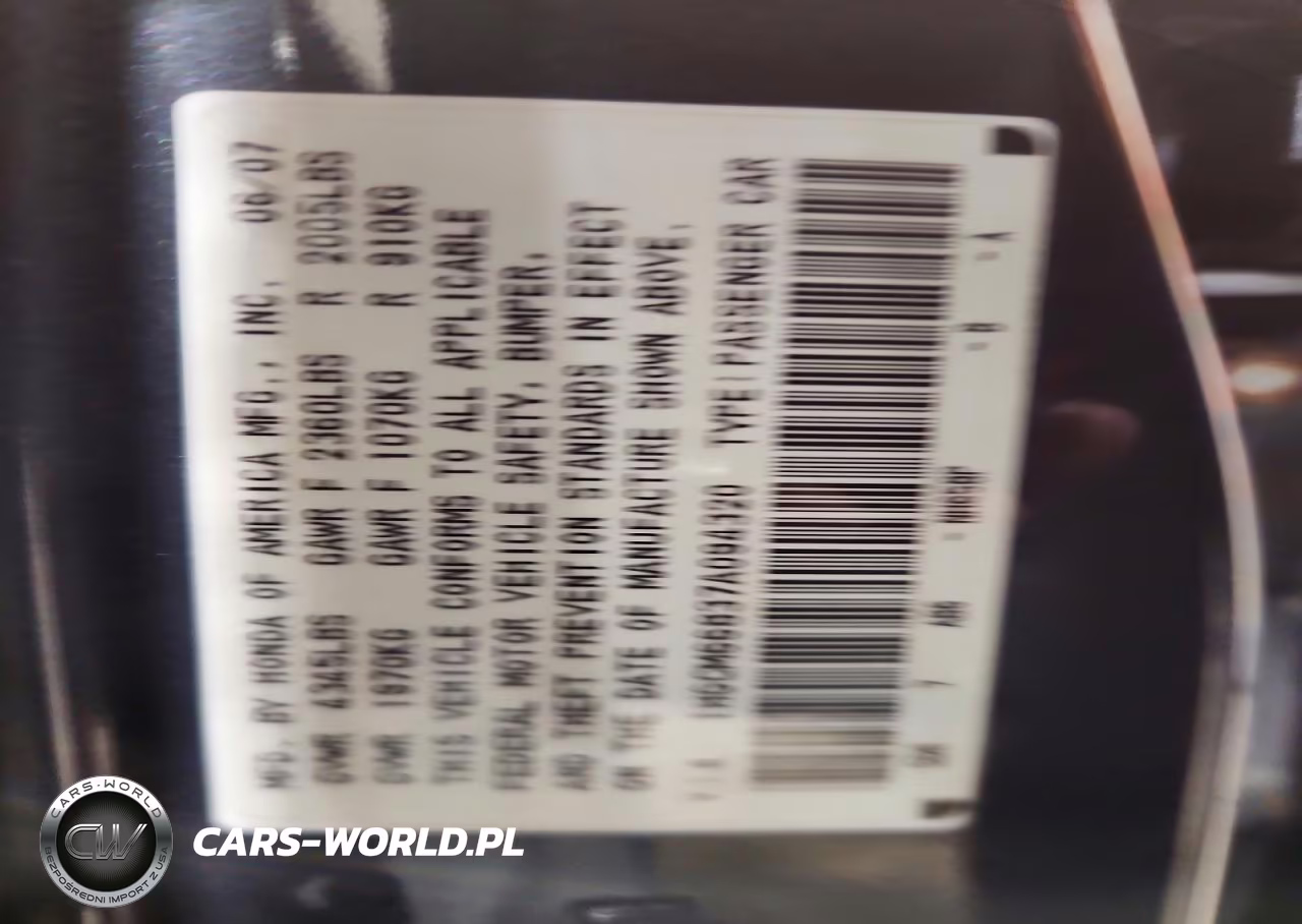 2007 Honda Accord Ex VIN:1HGCM66837A094320 - 12