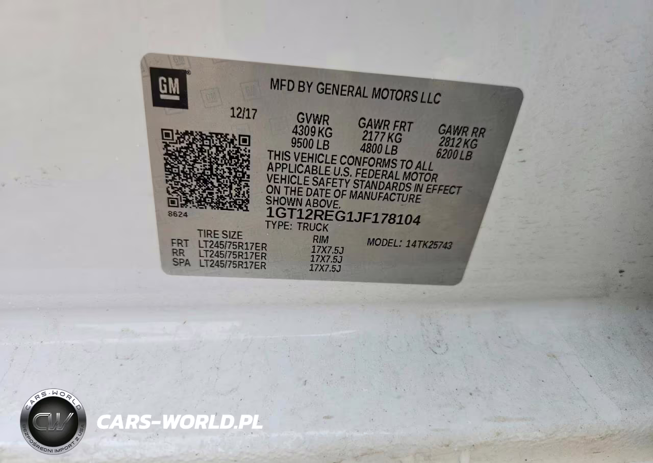 2018 GMC Sierra K2500 Heavy Duty VIN:1GT12REG1JF178104 - 12