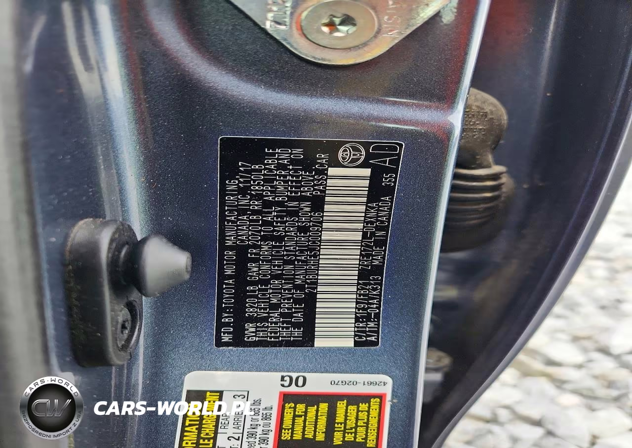 2018 Toyota Corolla Le VIN:2T1BURHE5JC009706 - 12