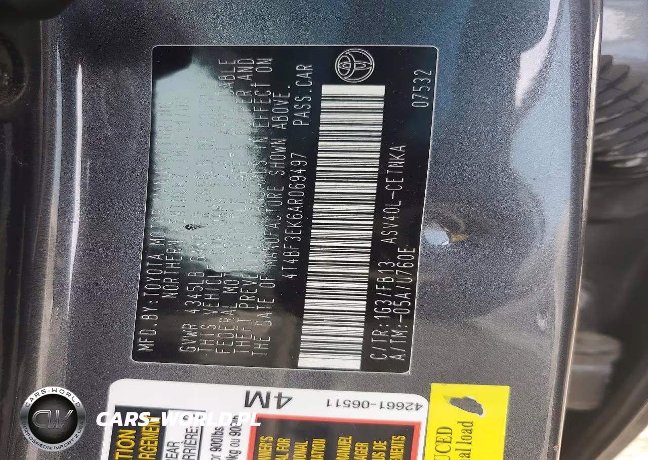 2010 Toyota Camry Le VIN:4T4BF3EK6AR069497 - 12
