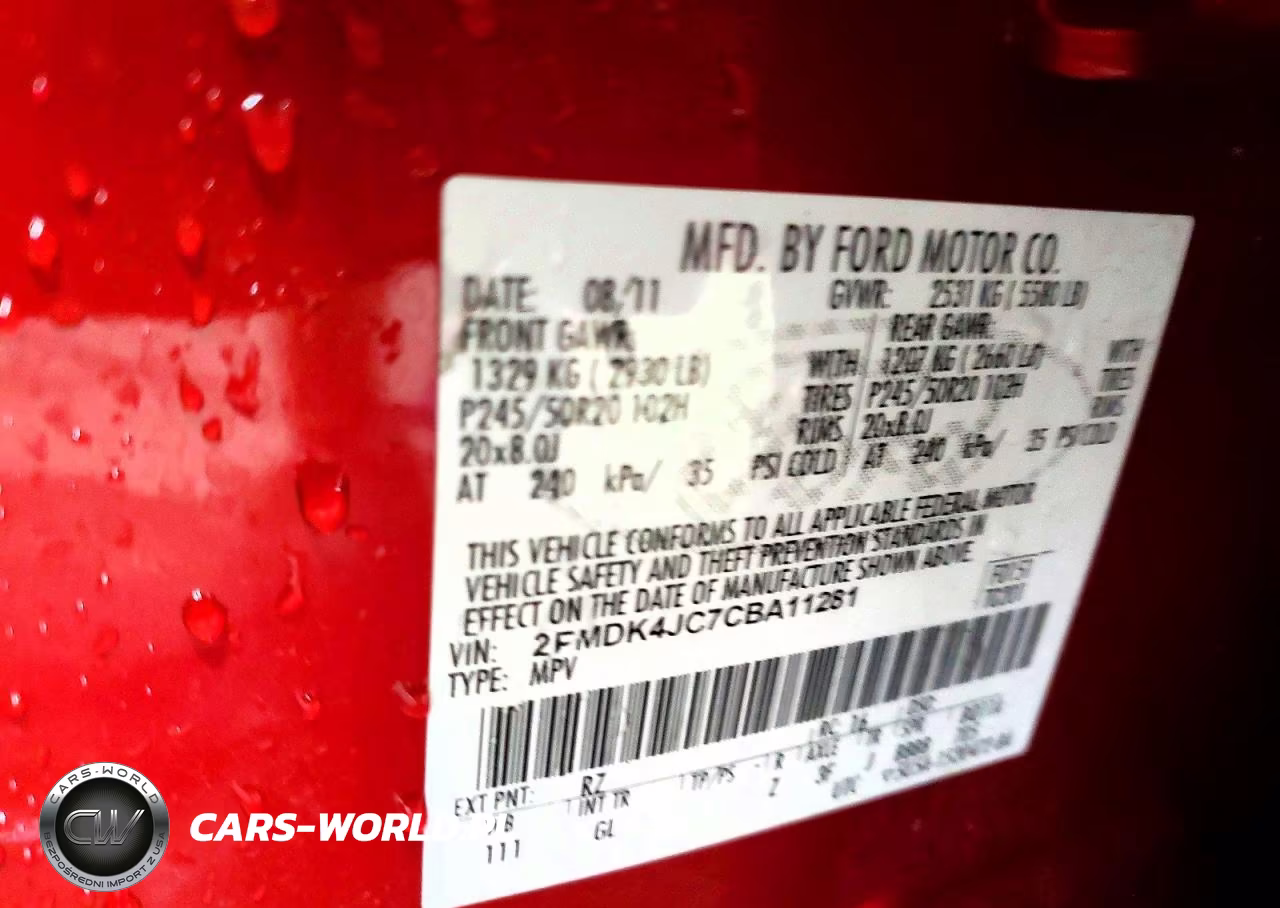 2012 Ford Edge Sel VIN:2FMDK4JC7CBA11281 - 13