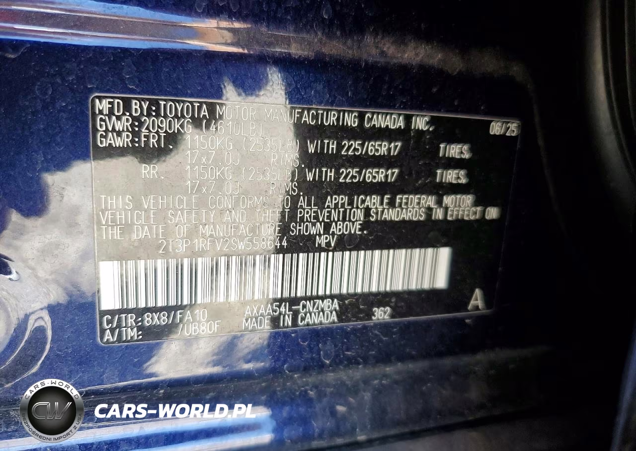 2025 Toyota Rav4 Xle VIN:2T3P1RFV2SW558644 - 13