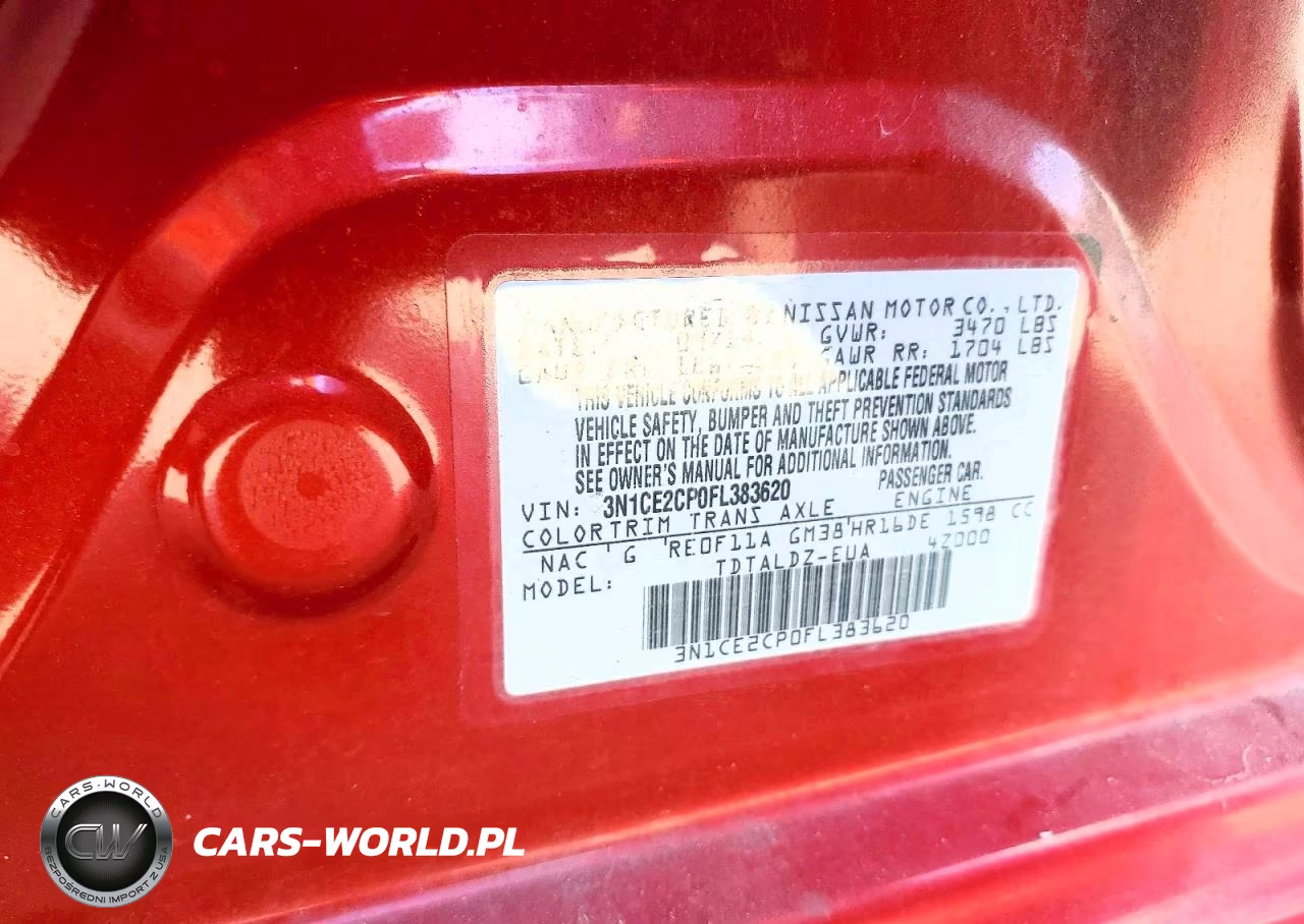 2015 Nissan Versa Note Sv VIN:3N1CE2CP0FL383620 - 12