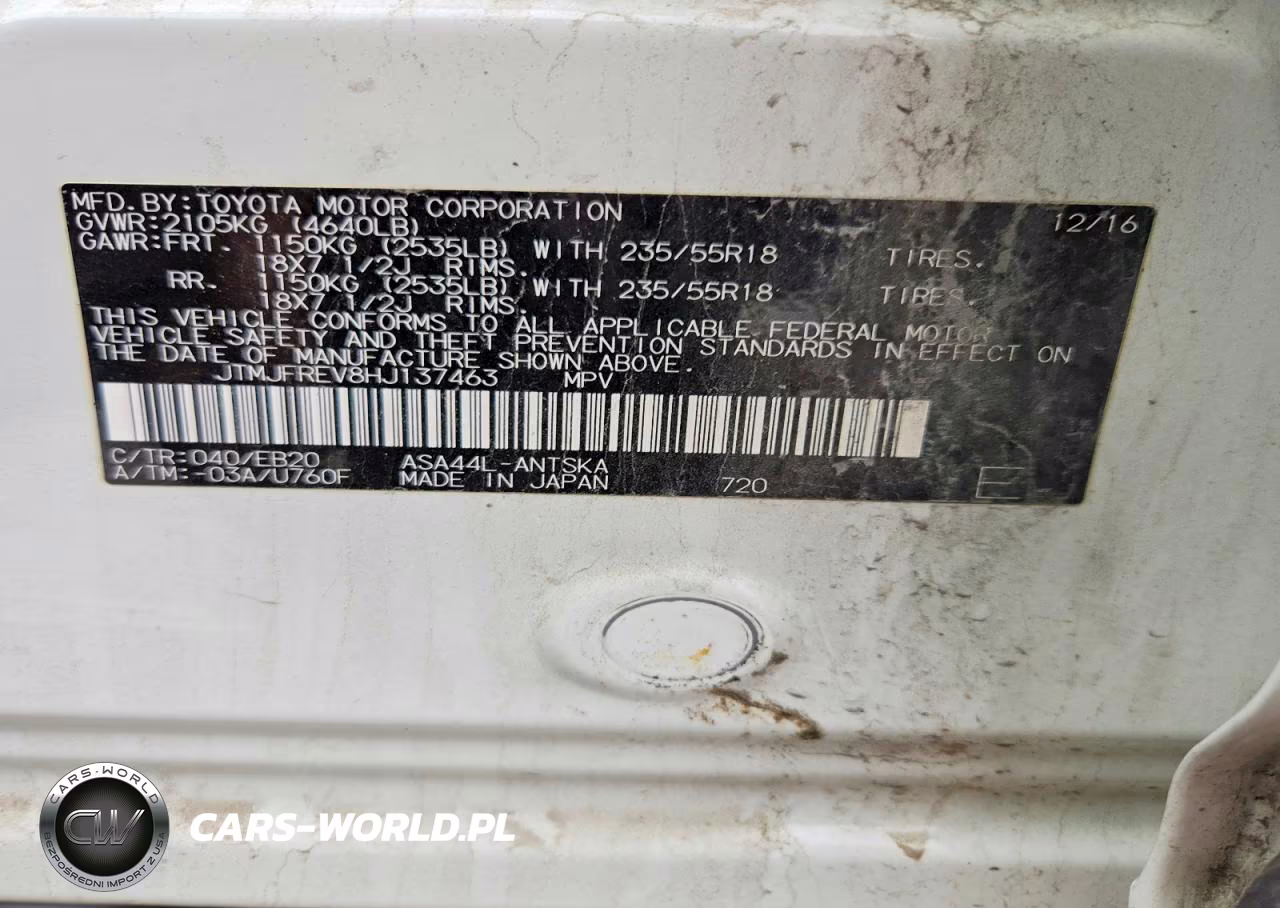 2017 Toyota Rav4 Se VIN:JTMJFREV8HJ137463 - 13