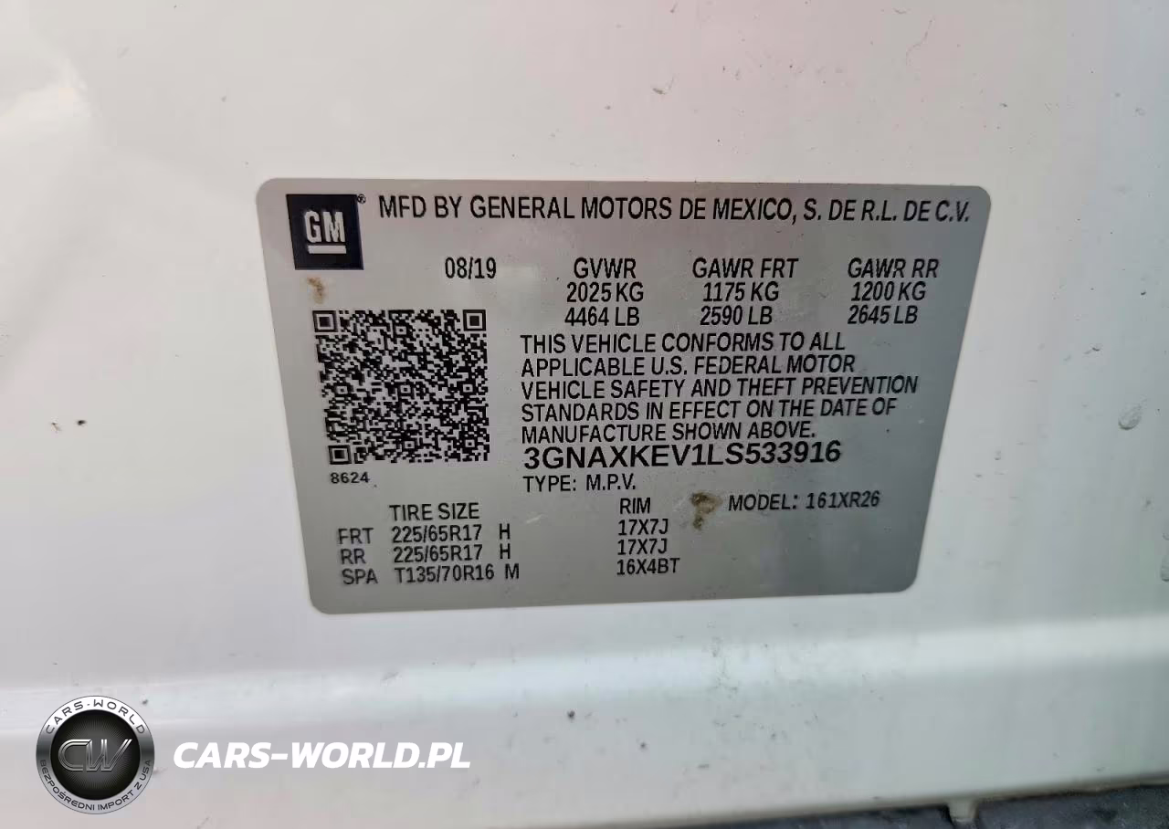 2020 Chevrolet Equinox Lt VIN:3GNAXKEV1LS533916 - 13