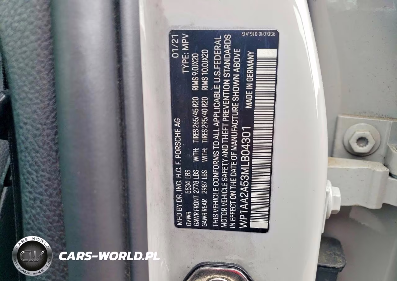 2021 Porsche Macan VIN:WP1AA2A53MLB04301 - 12