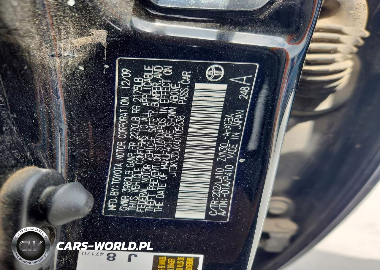 2010 Toyota Prius Iv VIN:JTDKN3DUXA0105638 - 13