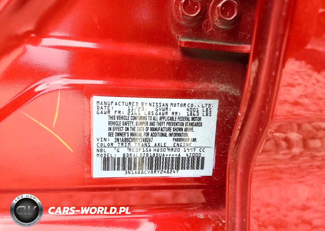 2024 Nissan Sentra Sv VIN:3N1AB8CV8RY248247 - 12