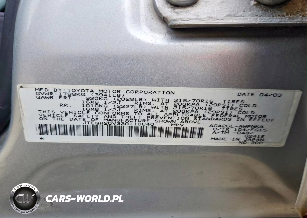 2003 Toyota Rav4 Base VIN:JTEGH20V330110040 - 13