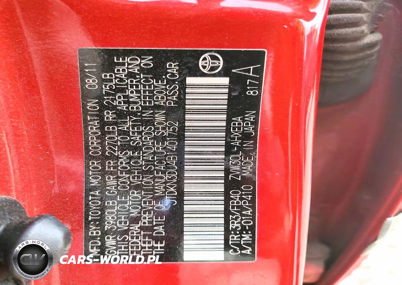 2011 Toyota Prius VIN:JTDKN3DU4B1401752 - 12
