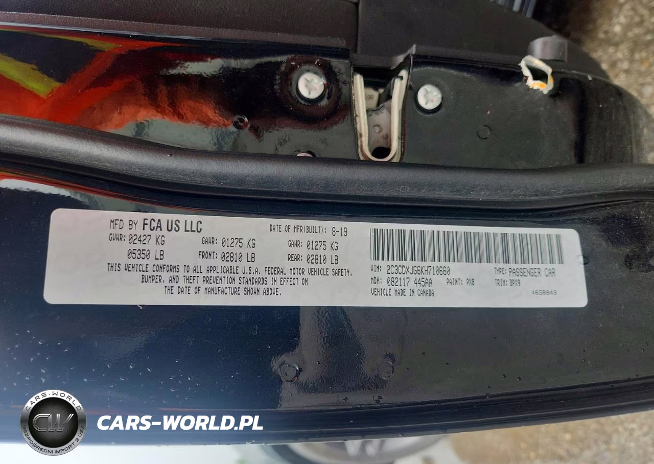 2019 Dodge Charger Sxt VIN:2C3CDXJG6KH710660 - 13