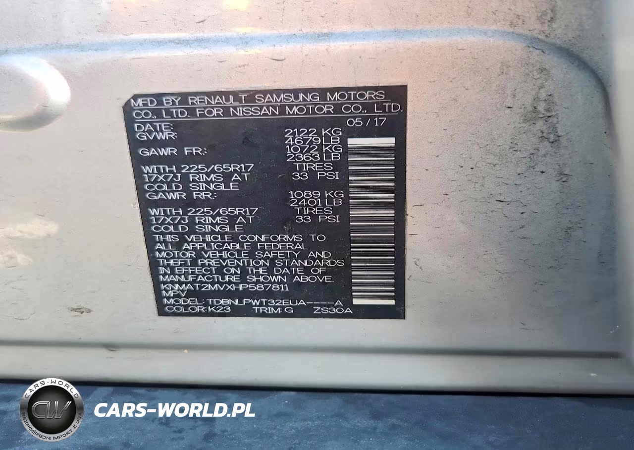 2017 Nissan Rogue S VIN:KNMAT2MVXHP587811 - 13