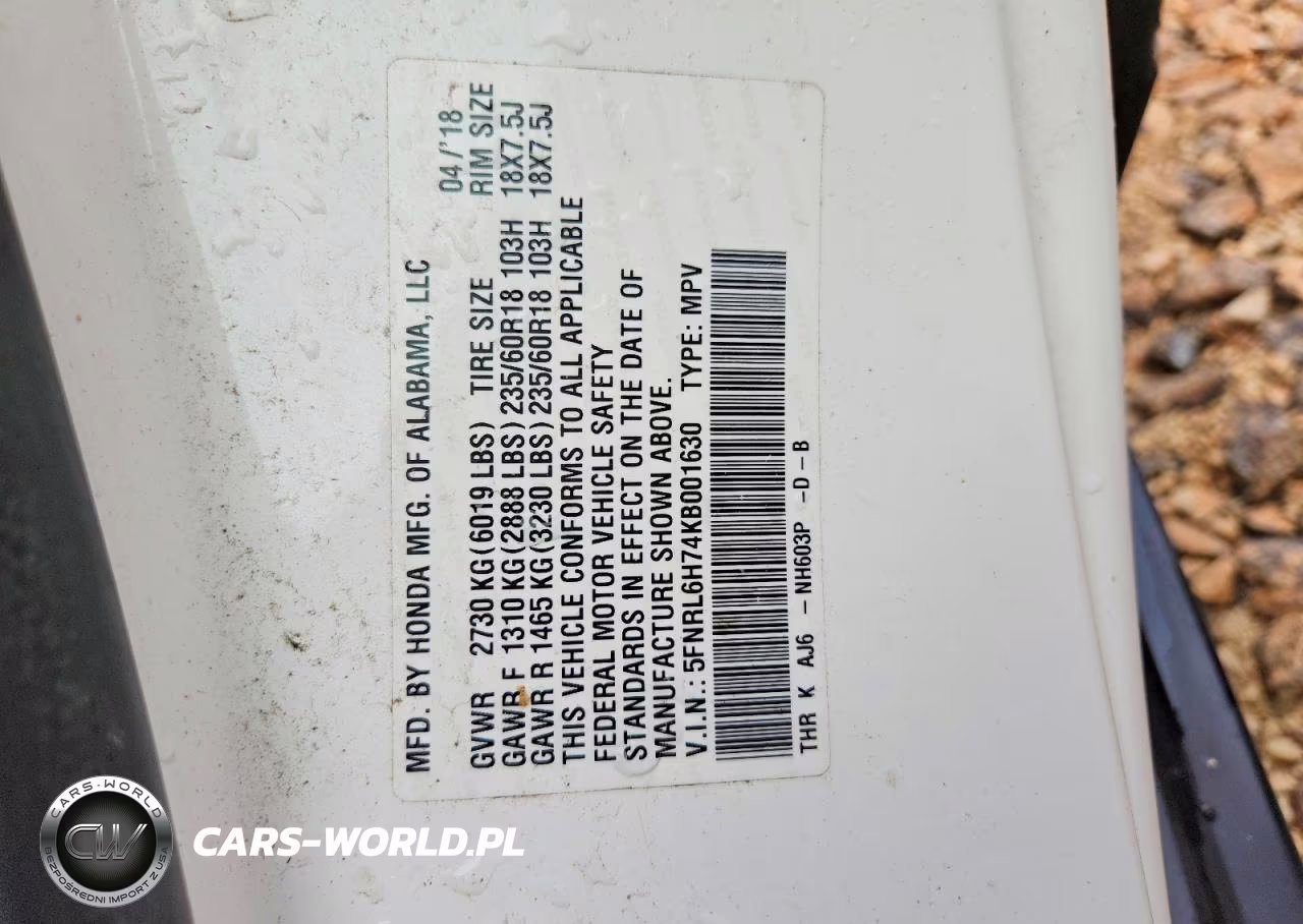 2019 Honda Odyssey Exl VIN:5FNRL6H74KB001630 - 14