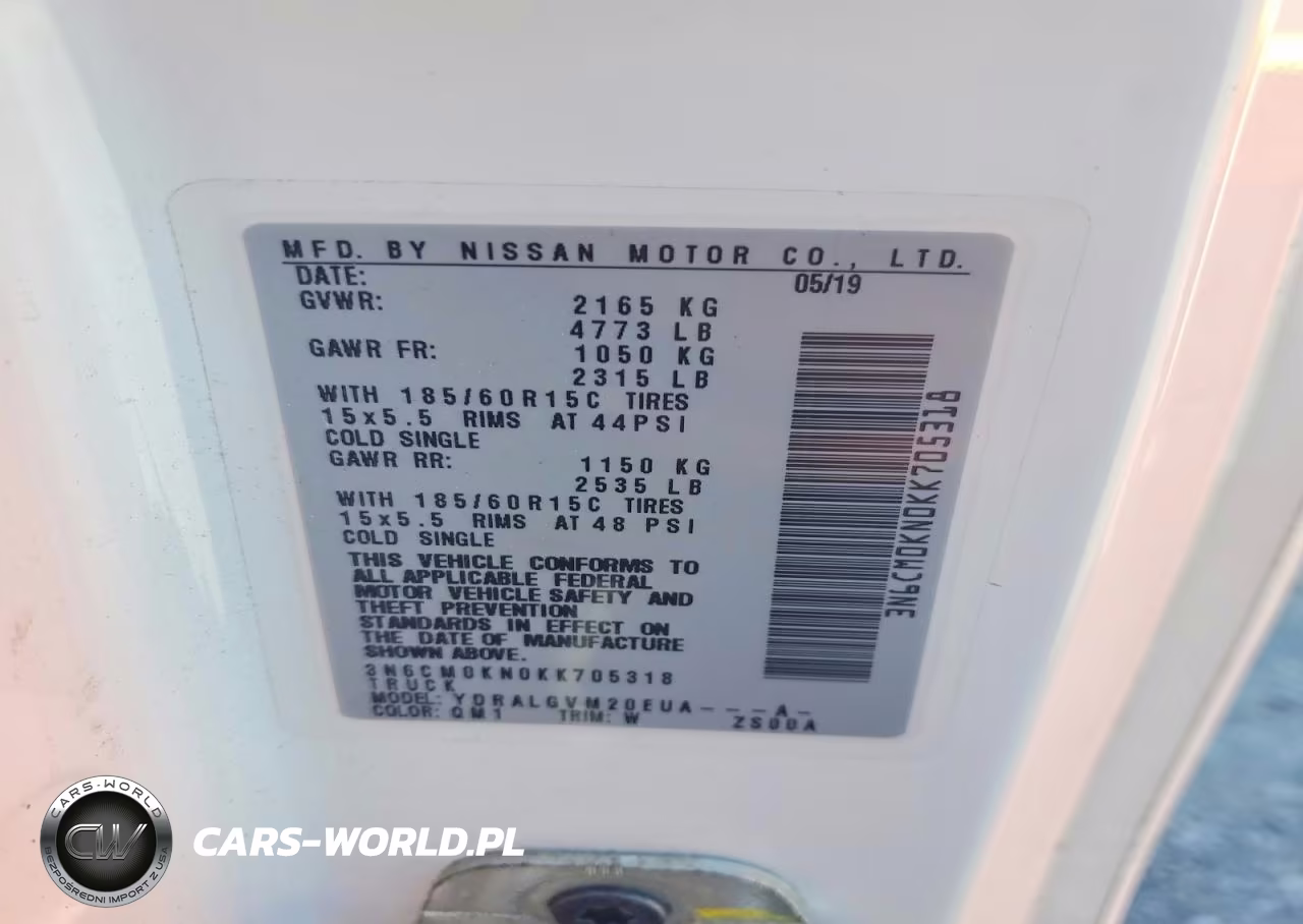 2019 Nissan Nv200 Sv VIN:3N6CM0KN0KK705318 - 13