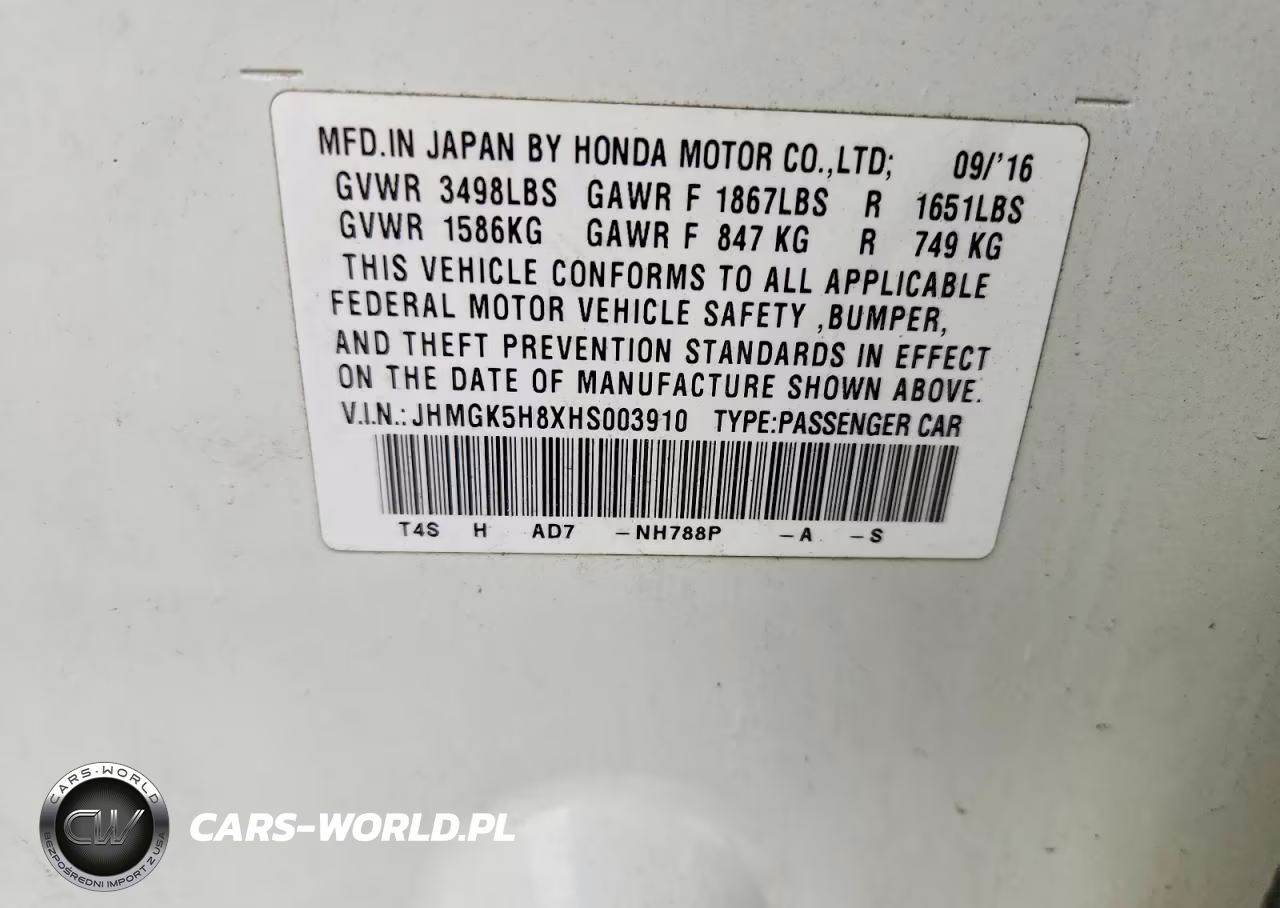 2017 Honda Fit Ex VIN:JHMGK5H8XHS003910 - 12