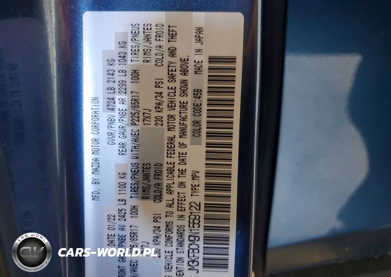 2022 Mazda Cx-5 Preferred VIN:JM3KFBCM9N1559122 - 13