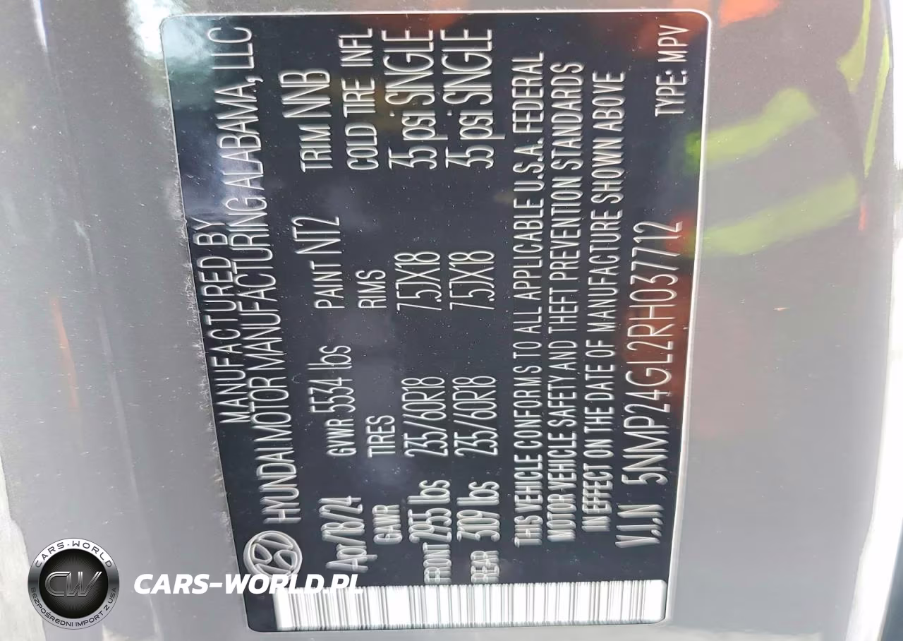 2024 Hyundai Santa Fe Sel VIN:5NMP24GL2RH037712 - 13