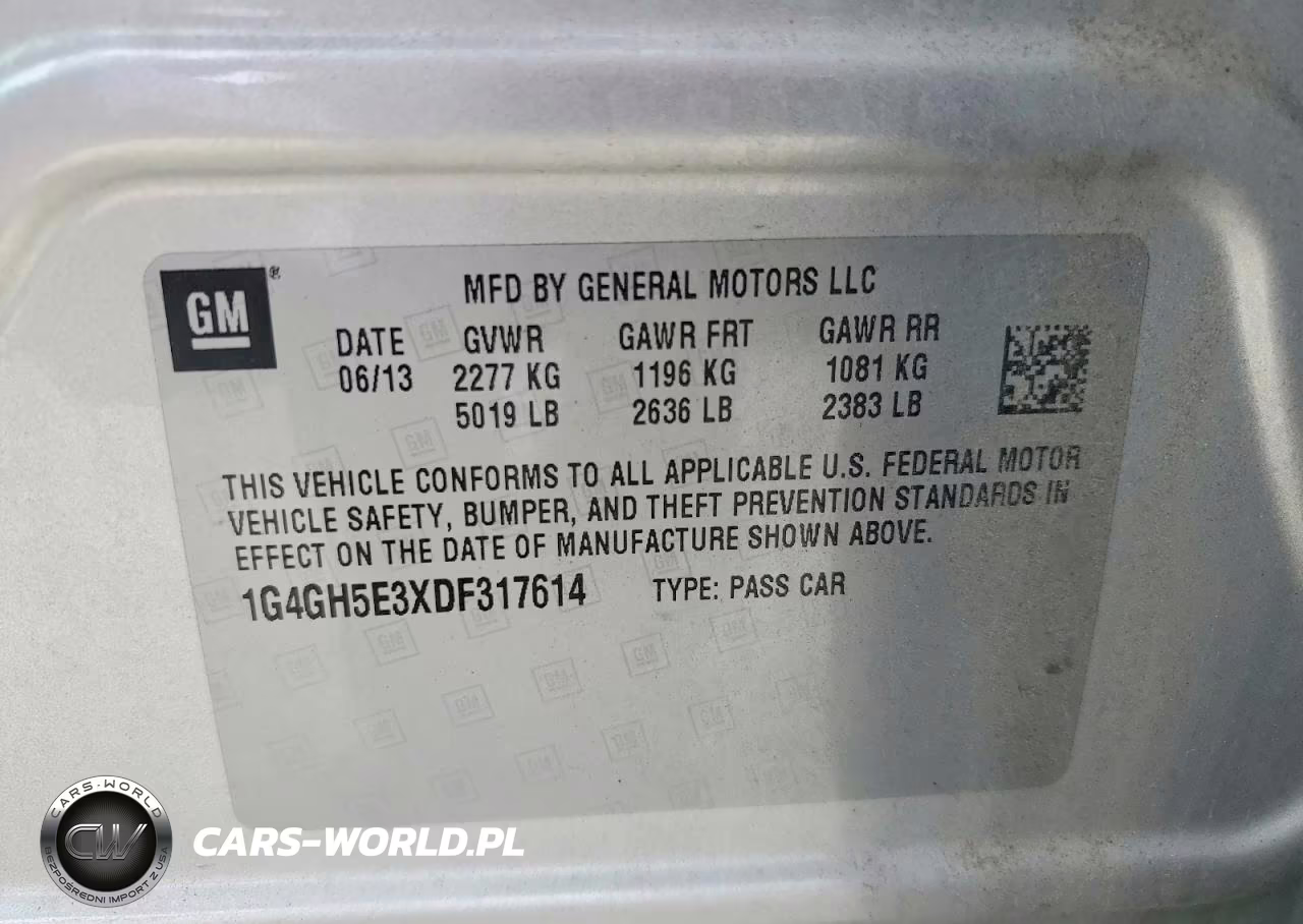 2013 Buick Lacrosse Premium VIN:1G4GH5E3XDF317614 - 12