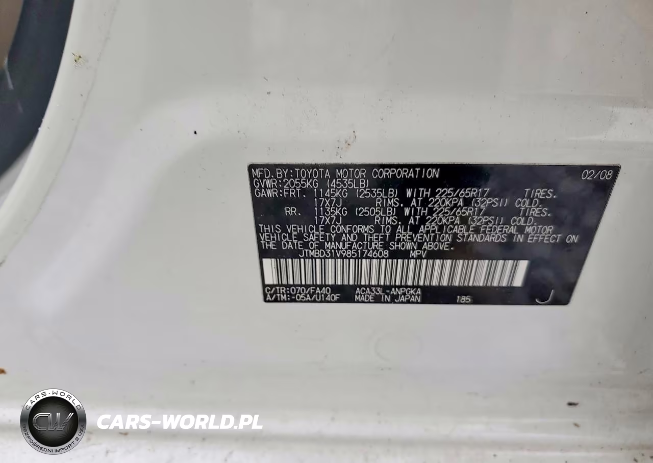 2008 Toyota Rav4 Limited VIN:JTMBD31V985174608 - 14