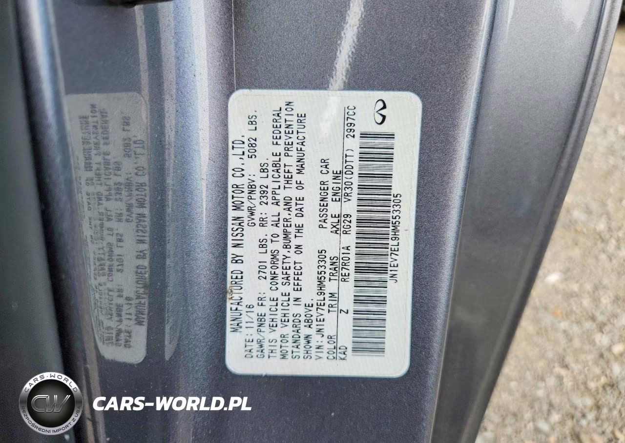 2017 Infiniti Q60 3.0T Sport VIN:JN1EV7EL9HM553305 - 12
