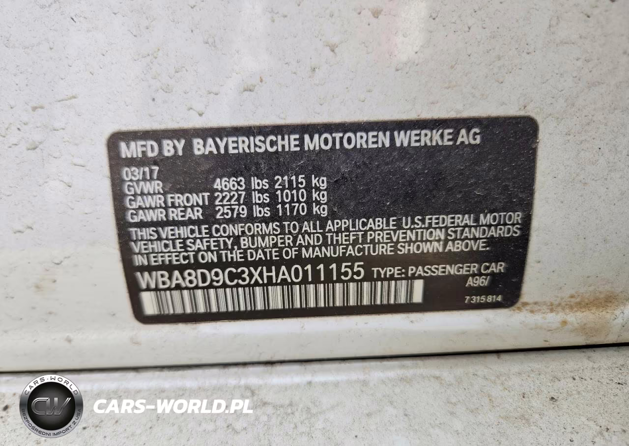 2017 BMW 330 Xi VIN:WBA8D9C3XHA011155 - 12