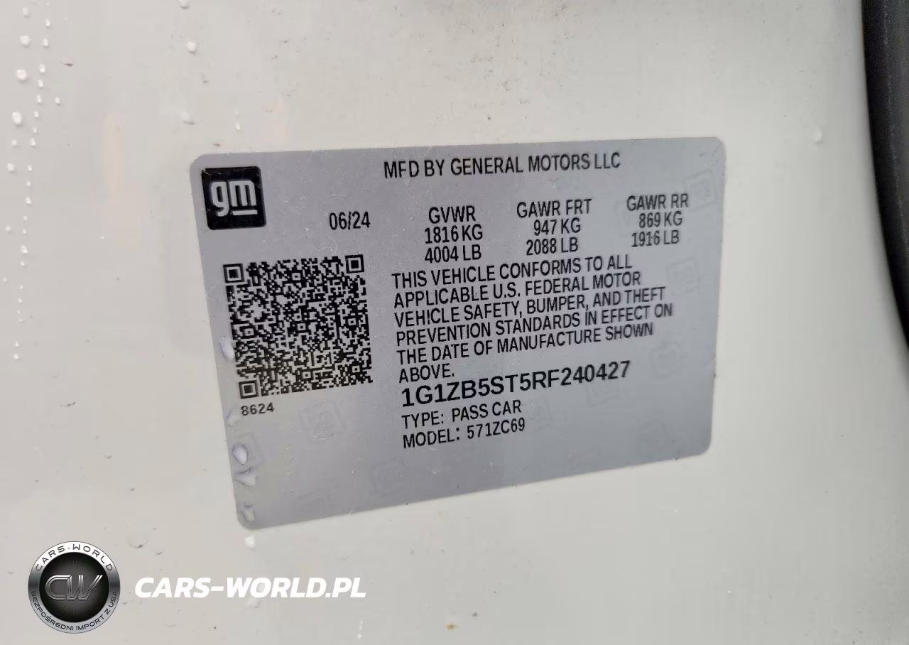 2024 Chevrolet Malibu Ls VIN:1G1ZB5ST5RF240427 - 13