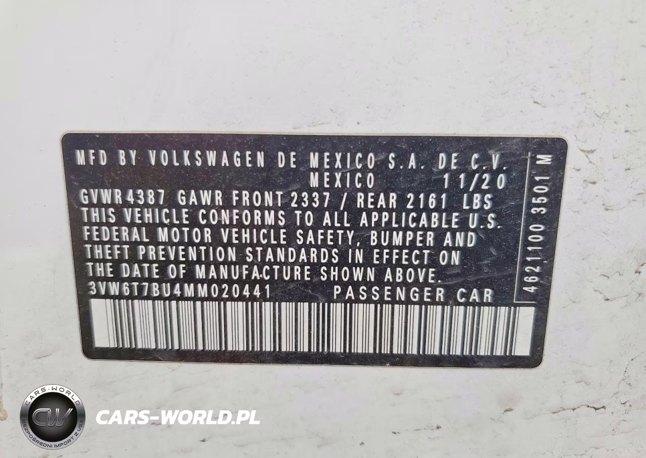 2021 Volkswagen Jetta Gli VIN:3VW6T7BU4MM020441 - 12