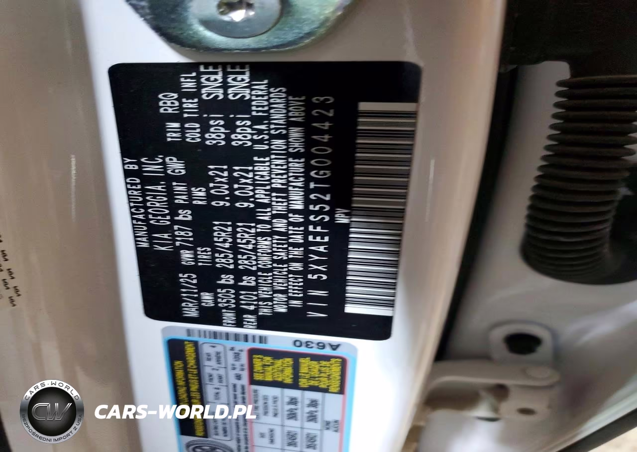 2026 Kia Ev9 Gt Line VIN:5XYAEFS52TG004423 - 14