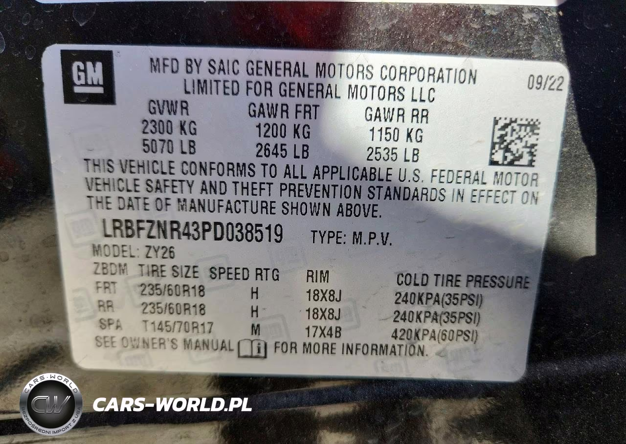 2023 Buick Envision Essence VIN:LRBFZNR43PD038519 - 14