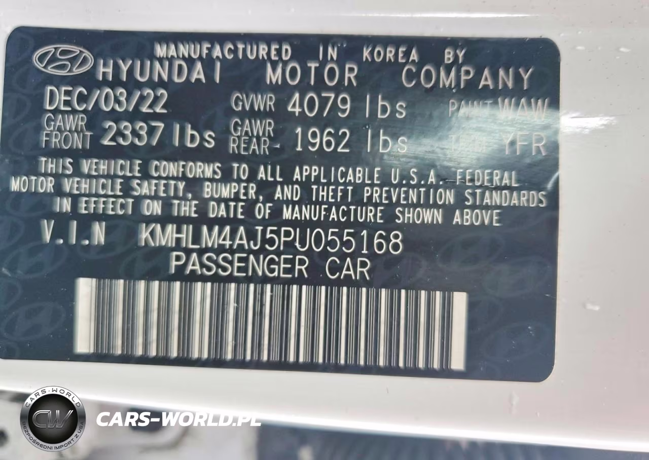 2023 Hyundai Elantra Blue VIN:KMHLM4AJ5PU055168 - 12